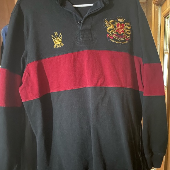 Men’s Vintage Ralph Lauren L/S Rugby medium. Lightly faded no damage. - Picture 2 of 5
